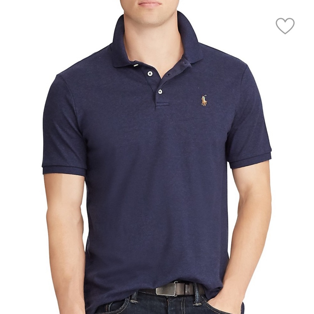 NWT Polo Ralph Lauren Classic-Fit Soft Cotton Polo Navy Size M